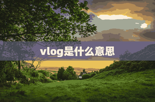 vlog是什么意思